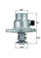 Термостат BMW 5 SERIES 2000-2003, 7 SERIES 1994-1996, X5 2000-2003 TM11105