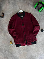 Чоловіча кофта бомбер M1664 бордова