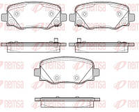 Колодки гальмівні дискові ЗАДН FIAT 500X 09/14- 1578.02