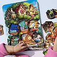 Тришарова рамка-вкладиш "Де чий будиночок на дереві?" Розвивальна гра для дітей від 3 років, фото 4