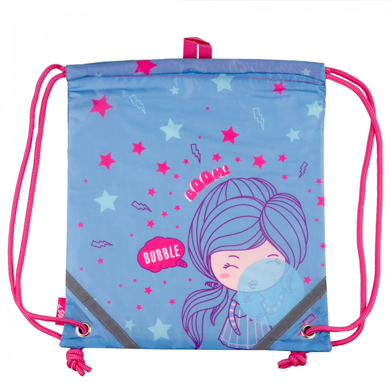 Сумка для змінного взуття YES Girls style 40 х 35 см блакитна (533162)