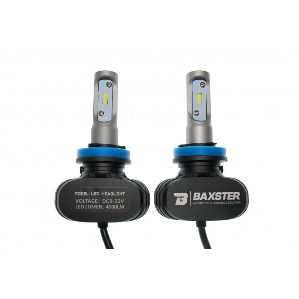 Комплект LED ламп BAXSTER S1 H11 6000 K 4000 lm з радіатором