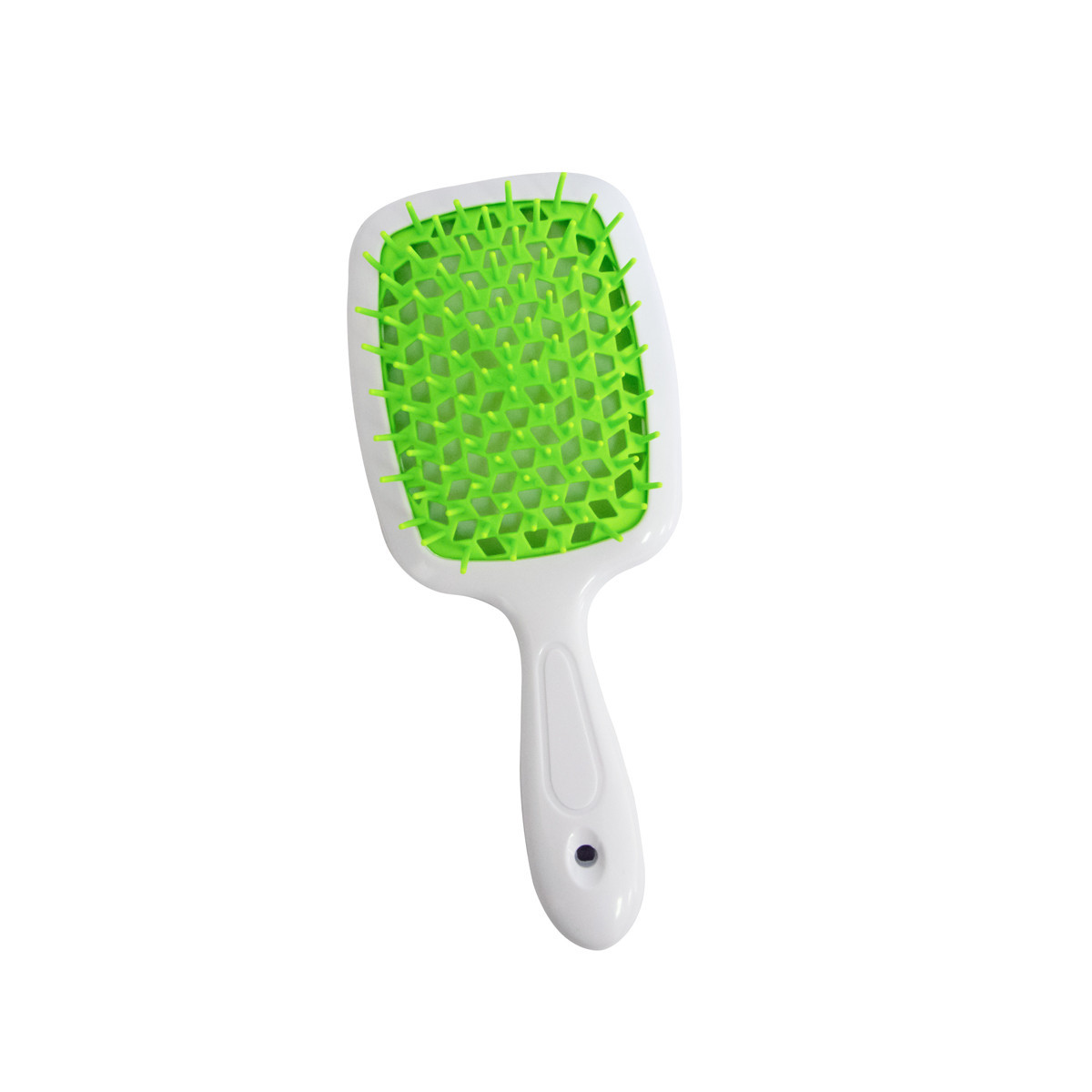 Масажний гребінець для розплутування волосся Janeke Superbrush Біло-зелений, гребінець для укладання волосся (ST)