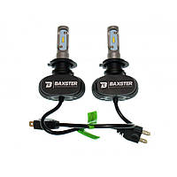 Комплект LED ламп BAXSTER S1 H7 5000K 4000 lm з радіатором