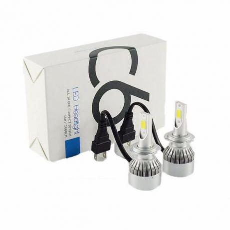 Комплект LED ламп C6 HeadLight H7 12v COB