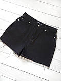 Шорти жіночі джинсові класичні Boohoo Чорні, фото 2