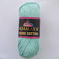 Пряжа для дому Home Cotton Himalaya 85% бавовна 15% поліестер 100 г — 160 м спиці 5 мм гачок 5,5 мм колір м'ятний