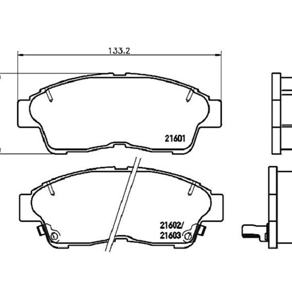 Гальмівні колодки Bosch дискові передні TOYOTA Camry/Corolla/Carina E/RAV 4/Sprinter'F' 0986495257