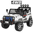 Дитячий електромобіль джип Raptor Drifter (білий колір) з пультом дистанційного керування 2.4G, фото 2