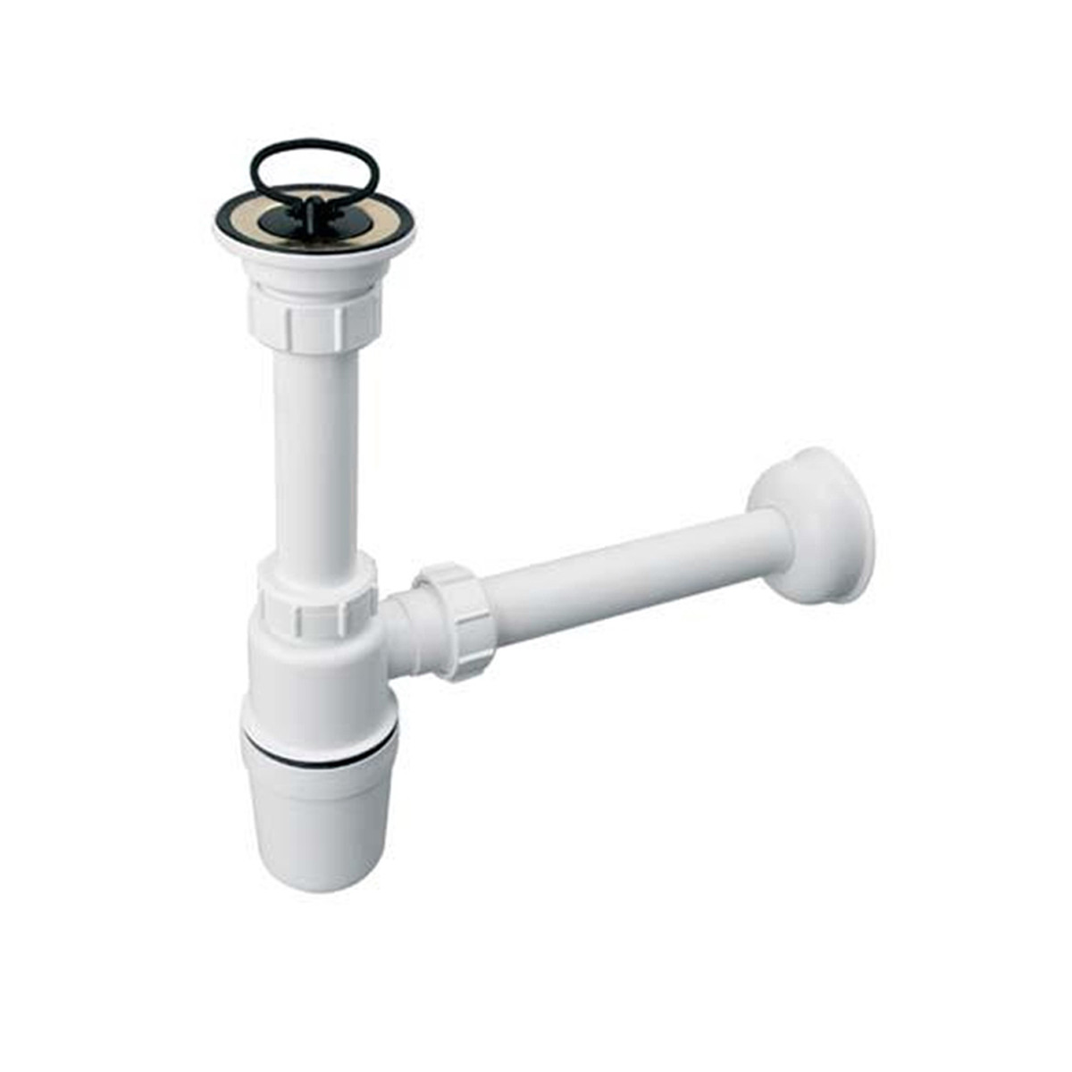 Сифон для умывальника HC1L-J со сливом и пробкой 1 1/4"х32мм высокий ...