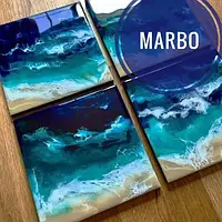 Барвник Marbo "Синій індиго" концентрат для смол і поліуретанів.