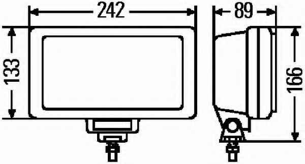 Фара дальнього світла Hella Jumbo 220 1FE006300121 (1фара + покришка)