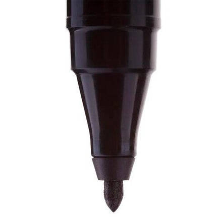 Маркер перманентний Centropen 2846 чорний 1мм кулеподібний (для ламінованих цінників), фото 3