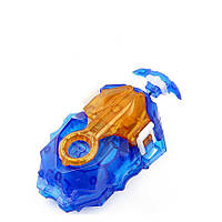 Пусковой механизм Beyblade B-184 Двухсторонний веревочный запуск / синий+золотистый