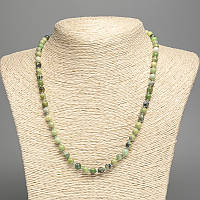 Намисто Австралійський Жадеїт (іміт. акрил) гладка кулька d-6мм+- L-50см+- купити біжутерію оптом в інтернеті