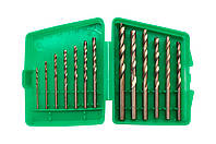 Набір свердел для металу Toolex — 13 шт. зелений (1,5-6,5 мм)