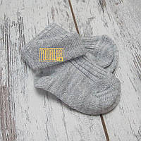 7 см 0-3 зимові теплі в'язані шкарпетки для новонароджених немовлят у пологовий будинок зима 5095 Сірий