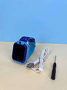 Дитячий смарт годинник для дівчинки Smart Baby watch XO-H100 з камерою, синій