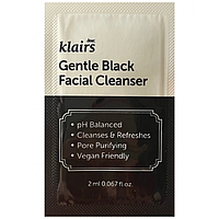 Засіб для делікатного очищення обличчя KLAIRS Gentle Black Facial Cleanser, 2 мл