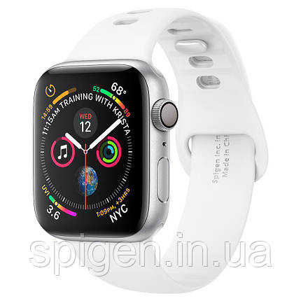 Ремінець Spigen для Apple Watch Series 4/3/2/1 44/42 mm Air Fit, White (062MP25402), фото 1