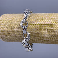 Браслет "Змія" сріблястий метал s-13,5мм L-20см + - купити біжутерію дешево оптом в інтернеті