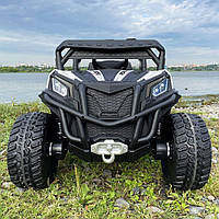 Детский электромобиль Buggy Turbo UTV 4WD (белый цвет) с пультом дистанционного управления 2,4G