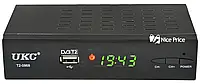 Тюнер UKC DVB T2-0968 с поддержкой wi-fi адаптера, Черный