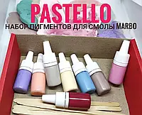 Набір барвників "Пастельні кольори" Marbo PASTELLO 8 шт по 5 мл.