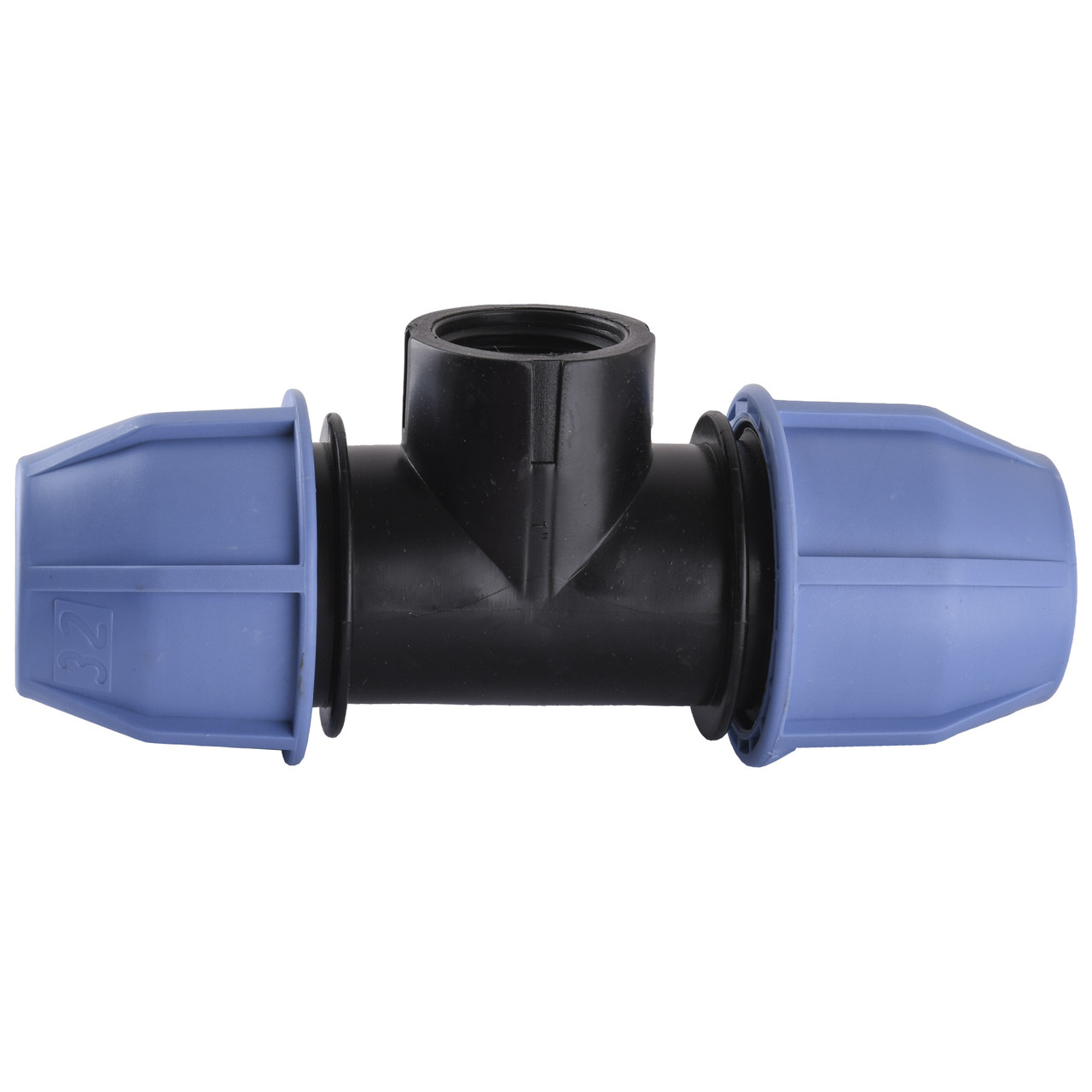 Трійник VSPLAST ПЕ обжим-внутрішня-обжим 25x3/4"x25 мм 000005419, фото 1