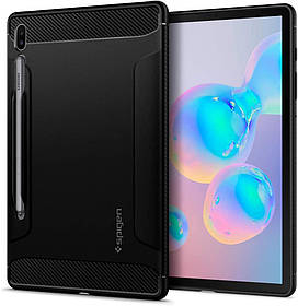 Чохол Spigen для Samsung Galaxy Tab S6 Rugged Armor, Matte Black (ACS00220)
