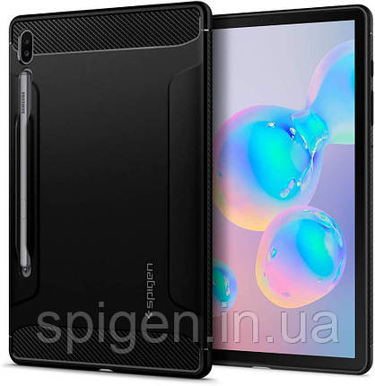 Чохол Spigen для Samsung Galaxy Tab S6 Rugged Armor, Matte Black (ACS00220), фото 1
