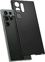 Чохол Spigen для Samsung Galaxy S23 Ultra - Airskin Hybrid, Black (ACS05636), фото 3