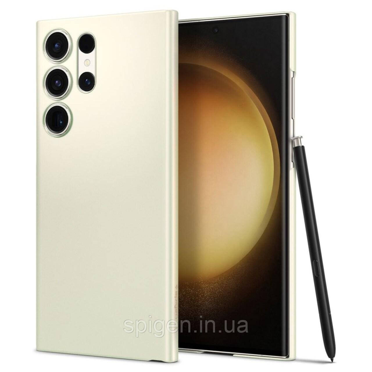 Чохол Spigen для Samsung Galaxy S23 Ultra - AirSkin, Shiny Cream (ACS06092)