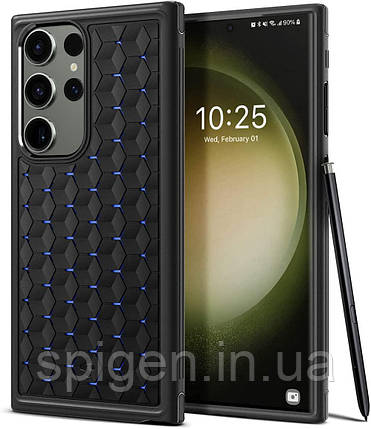 Чохол Spigen для Samsung Galaxy S23 Ultra - Cryo Armor, Matte Black (ACS05616), фото 1