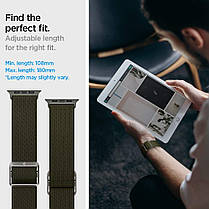 Нейлоновый ремешок Spigen для Apple Watch (42/44/45/49 mm) - Band Lite Fit, Khaki (AMP02288), фото 5