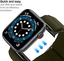 Нейлоновый ремешок Spigen для Apple Watch (42/44/45/49 mm) - Band Lite Fit, Khaki (AMP02288), фото 6