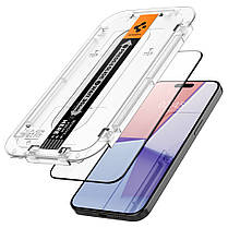 Захисне скло Spigen для iPhone 15 Pro - EZ FIT GLAS.tR (2 шт), Black (AGL06893), фото 3