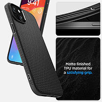 Чохол Spigen для iPhone 15 - Liquid Air, Matte Black (ACS06790), фото 3
