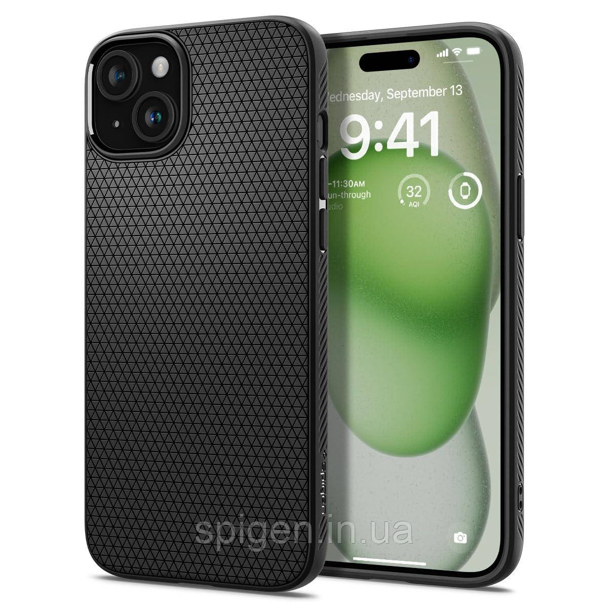 Чохол Spigen для iPhone 15 Plus / 14 Plus - Liquid Air, Matte Black (ACS06650)