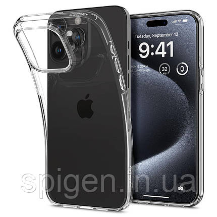 Чохол Spigen для iPhone 15 Pro - Liquid Crystal, Crystal Clear (ACS06699), фото 1