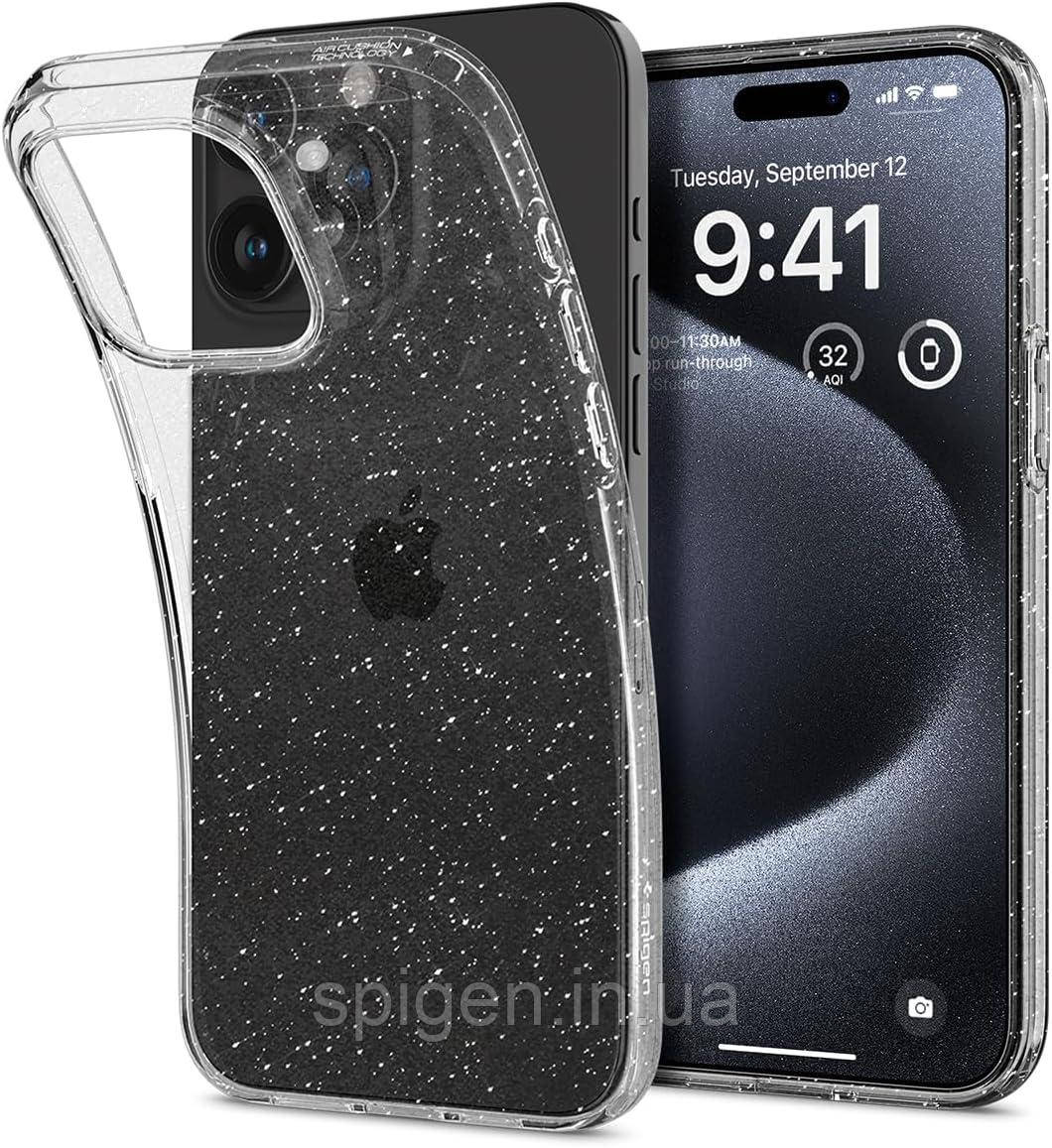 Чохол Spigen для iPhone 15 Pro - Liquid Crystal Glitter, Crystal Quartz (ACS06701)