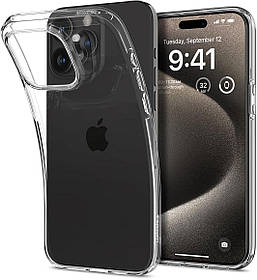 Чохол Spigen для iPhone 15 Pro Max - Liquid Crystal, Crystal Clear (ACS06557)