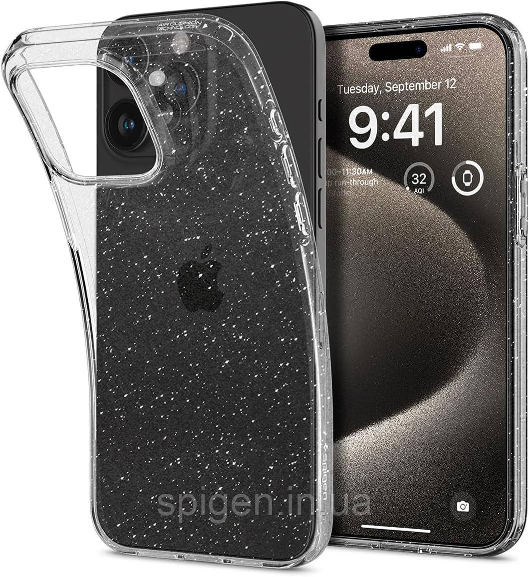 Чохол Spigen для iPhone 15 Pro Max - Liquid Crystal Glitter, Crystal Quartz (ACS06559)