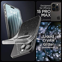 Чохол Spigen для iPhone 15 Pro Max - Liquid Crystal Glitter, Crystal Quartz (ACS06559), фото 3