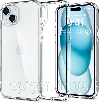 Чохол Spigen для iPhone 15 - Ultra Hybrid, Crystal Clear (ACS06793), фото 1