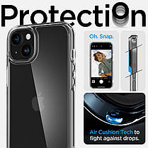 Чохол Spigen для iPhone 15 - Ultra Hybrid, Crystal Clear (ACS06793), фото 4