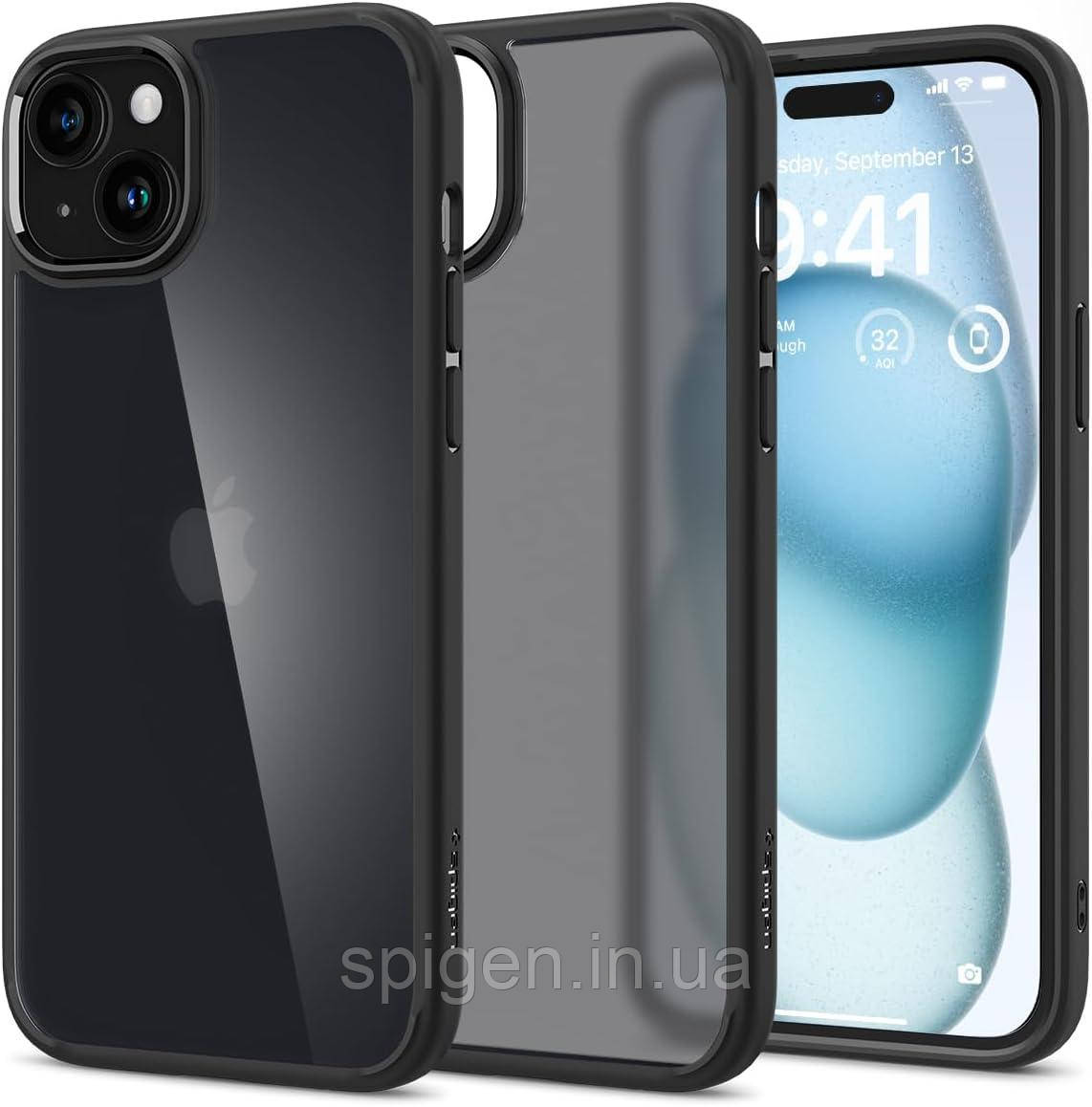 Чохол Spigen для iPhone 15 - Ultra Hybrid, Frost Black (ACS06797)