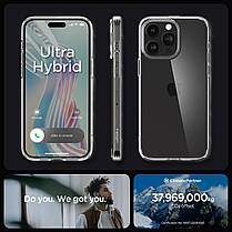 Чохол Spigen для iPhone 15 Pro - Ultra Hybrid, Crystal Clear (ACS06707), фото 2