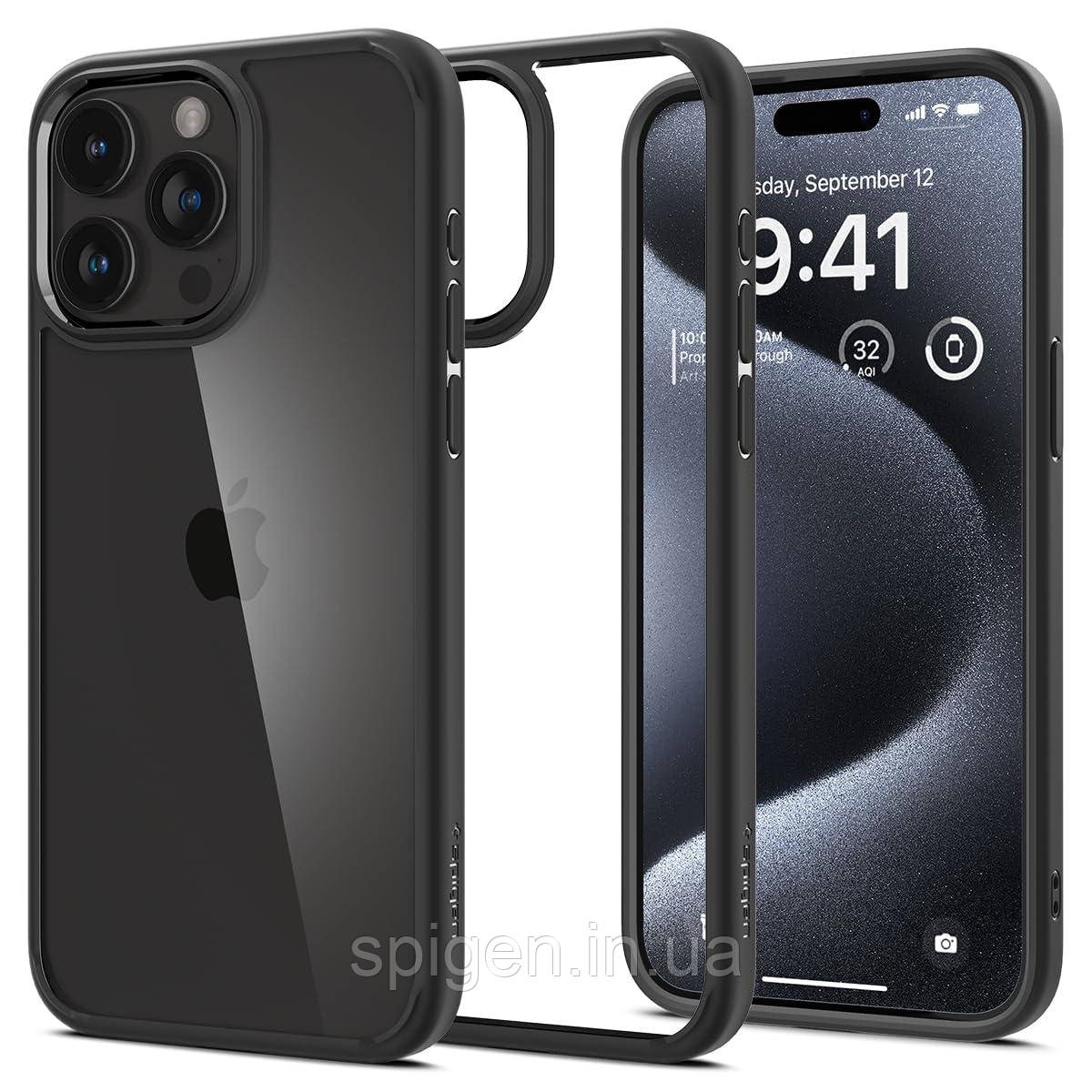Чохол Spigen для iPhone 15 Pro - Ultra Hybrid, Matte Black (ACS06713)