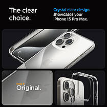Чохол Spigen для iPhone 15 Pro Max - Ultra Hybrid, Crystal Clear (ACS06565), фото 5